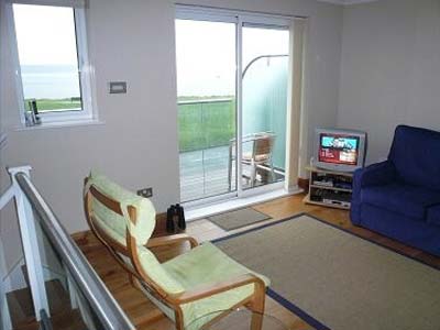 sandbanks view lounge and balcony